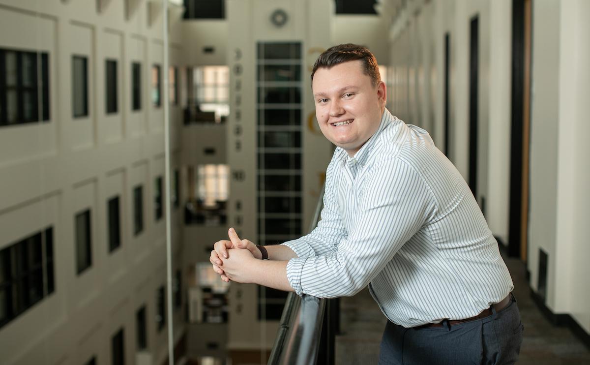 coles school of business finance student  posing in Internal Audit Center